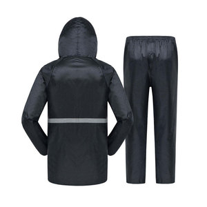 Customizable Xl Men's Breathable Fashionable Polyester Rain Suit 100% <b>Waterproof</b> Windproof Motorcycles Reusable Rainy Day Travel - Product Image 5