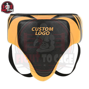 Protège-entrejambe de boxe en cuir PU léger et durable avec sangle de taille réglable pour l'entraînement et la compétition - Product Image 4