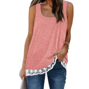 2022 ODM vente en gros taille et couleur personnalisées débardeurs en coton de qualité supérieure pour femmes tricoté motif vierge d'entraînement de Style Sport - Product Image 3