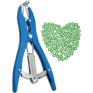 Pinzas de Castración Elastrator Profesionales Reutilizables de Acero Inoxidable, Instrumentos Quirúrgicos Veterinarios para Uso en Hospitales de Perros DEBONAIR - Product Image 1