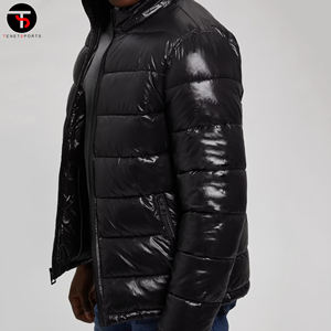 Veste d'hiver pour hommes avec logo personnalisé dernière conception longue tenue de style universitaire mince pour les activités de plein air pour les Noirs - Product Image 5