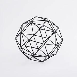 High Quality Metal Geometric Sculpture Metal <b>Iron</b> Geometric Tabletop Decorative Stand for Home And Office Decor - Product Image 1