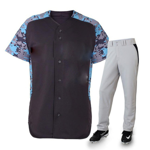 Best Selling Customized Sports Wear Adults Baseball Uniform Plain Style Sets for Softball Wholesale Team Custom <b>Game</b> Outfit - Product Image 3