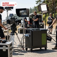 Station d'alimentation portable à batterie solaire TIANTAITECH Série BH, générateur solaire silencieux à émission zéro avec chariot LFP