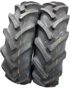 Pneus agricoles pour tracteurs arrière 12.4-24 R1 à crampons, radiaux pleins, neufs, robustes, largeur 205-225 mm, garantie 1 an - Product Image 1