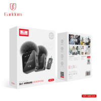 Earldom Studio Mikrofon Kabellos Professionelles Drahtlos-Mikrofon für Videoaufnahmen, Game Live Streaming