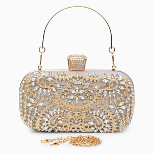 Stylish Embellished <b>Mini</b> Clutch Handbags for Women Metal <b>Bags</b> Wholesale Factory Price Garden Ornaments - Product Image 4