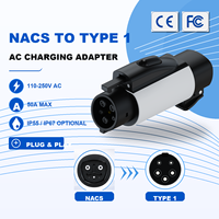 Adaptateur de charge AC de type 1 NACS AC-TZM2 NEUF, connecteur de charge EV 50A 80A, vente directe d'usine, adaptateur de chargeur de voiture