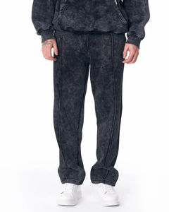 Nouveauté 2025 Survêtement surdimensionné personnalisé délavé à l'acide pour hommes Impression sur écran et broderie Logo Sweat-shirt - Product Image 4