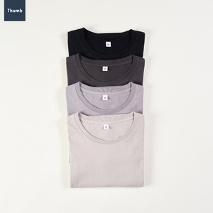 Wholesale High Quality Men's <b>Plain</b> T Shirts <b>White</b> <b>Tee</b> Shirt Custom Printing Blanks Oversized for Summer Made in Thailand - Product Image 4