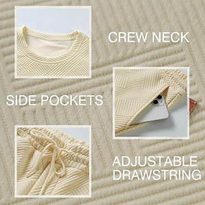 ชุดวอร์มผ้าฟลีซแบบมีฮู้ด ซิปหน้า สำหรับผู้ชายและผู้หญิง ขายส่ง ชุดสองชิ้น เสื้อแจ็คเก็ตและกางเกงขายาว สำหรับฤดูหนาว เหมาะสำหรับการเดินเล่น - Product Image 4