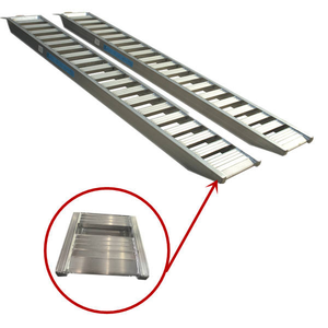 Nouvelle <span class=keywords><strong>rampe</strong></span> <span class=keywords><strong>de</strong></span> chargement pour camion remorque en aluminium ultra-résistant 3T, 3,5 mètres, inclinaison personnalisable, capacité 3T, couleur argent, ATHY MR-005 - Product Image 2