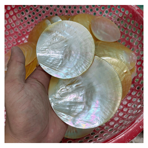 Plateau en nacre, plat en coquille naturelle, plat de service pour les collations, les desserts et la décoration de table de luxe, fabriqué au Vietnam - Product Image 1