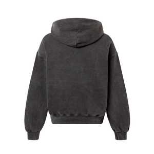 เสื้อมีฮู้ดผ้าคอตตอนมีซิปสไตล์สตรีทผ้า100% ปักตามสั่งเป็นมิตรกับสิ่งแวดล้อมรุ่นเฮฟวีเวตป้องกันการหดตัวแบบหลวม - Product Image 3