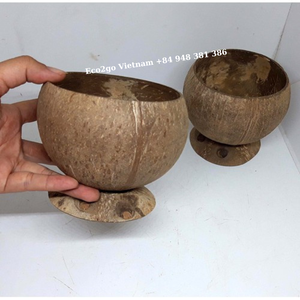 Eco2go Vietnam Vente en gros de tasse de noix de coco écologique artisanale/100% tasse de coquille de noix de coco polie de logo personnalisé de quantité minimale de commande bas naturel - Product Image 5