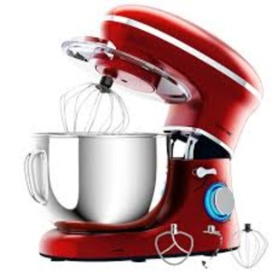 Authentic Kitchen <b>Stand</b> Mixer 6-Speed <b>Control</b> 6.3-Quart Stainless Steel Mixing Bowl with Dough Hook Beater - Product Image 1
