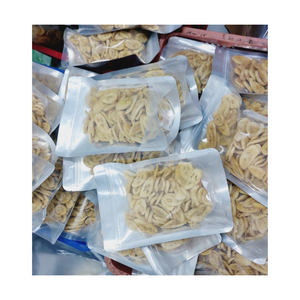 Plátano seco Sin azúcar Sin conservante Embalaje Rebanadas a granel 100% plátano, natural Dulce liofilizado al vacío Precio barato - Product Image 1