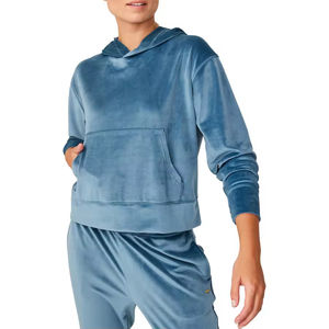 Derniers pulls à capuche personnalisés en velours vierge de haute qualité pour hommes, sweats à capuche imprimés numériques de couleur unie, vente en gros pour la saison d'automne - Product Image 2