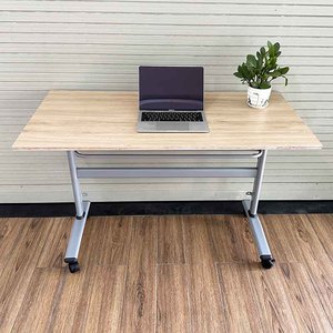 HBMS009 Minimalist Design <b>Foldable</b> Wooden Plywood <b>Table</b> with Wheels Easy-GO <b>Foldable</b> Office/<b>Garden</b>/Indoor/Outdoor Furniture - Product Image 5