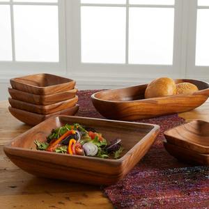Acacia Wood Salad <b>Bowl</b> <b>Set</b> - Product Image 3