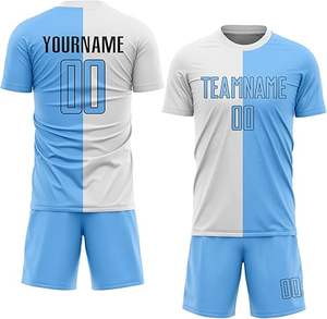 Uniforme de fútbol profesional de poliéster 100% para niños Nuevo estilo Calidad Premium Color sólido Último diseño a la venta - Product Image 1