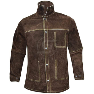 Nouvelle arrivée 2025, veste de soudage sur mesure, cuir de vache fendu, haute qualité, veste de soudage très vendue - Product Image 2