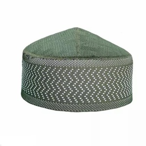 Gorra de oración negra transpirable de moda superior 2024, diseño OEM personalizado, Topi islámico en blanco elástico cómodo para uso al aire libre/informal - Product Image 3