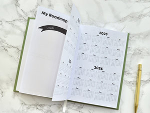 LABON Green Floral A5 Undated Weekly Planner <strong>Organiser</strong> Academic Year <strong>Diary</strong> Luxury Hardback <strong>Diary</strong> 2024-2025 Journal - Product Image 4