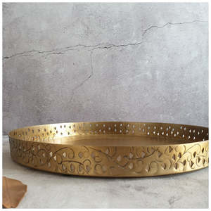 Plateau en métal de haute qualité pour les fêtes de mariage décor à la maison plateau de service beau moderne élégant à bas prix - Product Image 4
