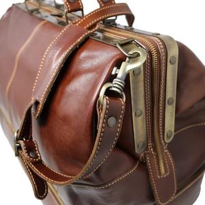 Sac de Voyage Vintage Marron en Cuir de Luxe pour Homme avec Compartiment à Chaussures, Sac de Week-end, Sac de Nuit, Sac de Sport en Polyester - Product Image 3