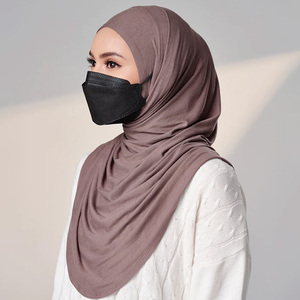 Custom Eco-Friendly Bamboo <b>Jersey</b> Instant for Muslim Women Breathable Natural Cotton <b>Jersey</b> Instant <b>Hijab</b> - Product Image 2