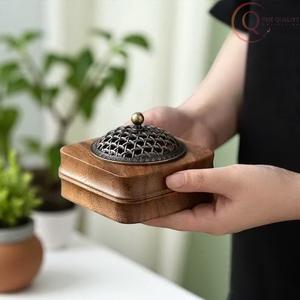Caja de Madera para Quemador de Incienso, Decoración del Hogar, Diseño Clásico, Recolector de Cenizas para Varillas de Incienso - Product Image 3