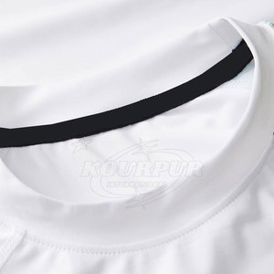 Rashguards pour hommes de qualité supérieure à manches longues et col rond avec couleur et logo personnalisés en tissu Spandex/Polyester – Vente en gros - Product Image 4