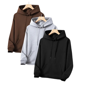 Vente en gros sweats à capuche noirs avec logo personnalisé pour sweat-shirt de haute qualité gsm sweat-shirt à épaules tombantes tissu de couleur unie de meilleure qualité - Product Image 4