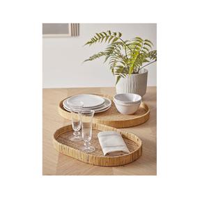 Merveilleux plateau de service moderne en rotin de bambou vaisselle faite à la main pour la décoration de maison de ferme de stockage - Product Image 5