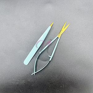 Nomex แหนบต่อขนตาสแตนเลสสีฟ้าปรับแต่งได้จุดชุบทองแบบหมุนเวียนโลโก้ส่วนบุคคลที่ยั่งยืน - Product Image 6