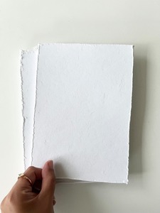 Hecho a mano A4 blanco 300gsm algodón trapo papel Deckle Edge estilo de caja con impresión UV/Offset Premium Fairy Design artesanías de papel - Product Image 4