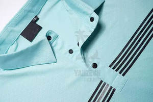 เสื้อโปโลผ้าฝ้าย100% สำหรับผู้ชายเสื้อโปโลผ้าคอตตอนพิมพ์ลายเสื้อ2023ระบายอากาศได้ตามสั่ง - Product Image 4