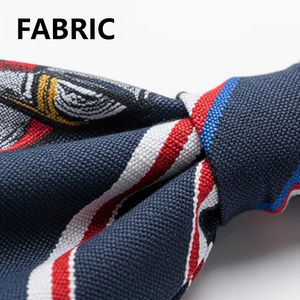 Striped Printed Bow <b>Ties</b> with Heat Transfer Design Adjustable Neck Strap Formal Wear Accessories for Men Wedding Party Suit - Product Image 4