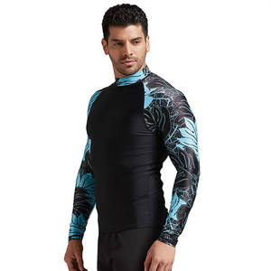 La mejor calidad al por mayor Rash Guard personalizado manga larga Rush Guard Stretch Fitness secado rápido MMA Wear Rash Guard - Product Image 1