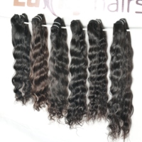 Extensions de cheveux humains naturels non traités, alignés sur la cuticule, tissages indiens bruts, lots de mèches ondulées naturelles, cheveux Remy