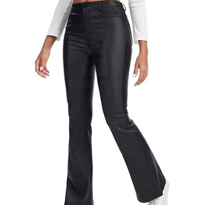 กางเกงหนังลำลองสำหรับผู้หญิง ฤดูหนาว เอวกลาง ทรงตรง สวมใส่สบาย ระบายอากาศได้ดี เป็นมิตรกับสิ่งแวดล้อม กันลม คุณภาพสูง 2026 ขั้นต่ำในการสั่งซื้อน้อย - Product Image 2