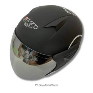 Nuevo Casco de Motocicleta Abierto JP13 RedBul de Alta Calidad |   Negro Mate Blanco |   Certificado por SNI |   Visera Ligera de Espuma ABS - Product Image 4