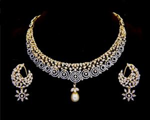 Bijoux fins de luxe pour femmes collier de mariée en or massif 18 carats diamant de laboratoire GIA certificat F VS2-Wedding cadeau de fiançailles pour - Product Image 1