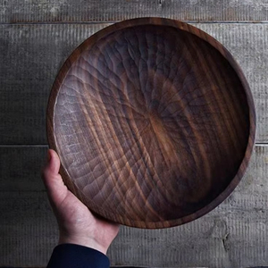 GRAN plato de ensalada de madera bandeja para servir caja de pino Tema de amor barco ovalado dulces galletas comida fruta decoración del hogar regalo - Product Image 5