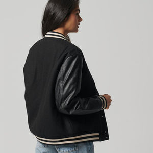 Veste universitaire unisexe moderne, coupe-vent, intérieur matelassé, vêtement de sport décontracté, broderie personnalisée, équipe, école - Product Image 6