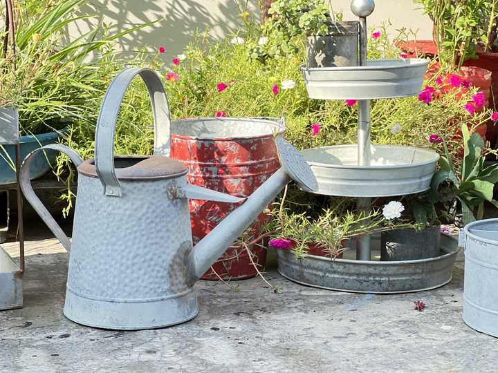 Farmhouse Rustic Bucket for Home and Garden Decor Handcrafted in India With Experienced Hands