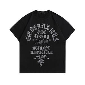 T-shirt Streetwear à épaules tombantes 100% coton épais de haute qualité Fabricant de t-shirts surdimensionnés - Product Image 4