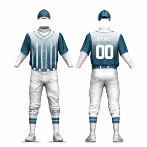 ชุดยูนิฟอร์มเบสบอลผู้ชายคุณภาพสูงแบบสั่งทำรุ่นใหม่ปี 2025 คอเสื้อแบบคอกลม ระบายอากาศได้ดี แห้งเร็ว ปักลายแบบซับลิเมชั่น - Product Image 1