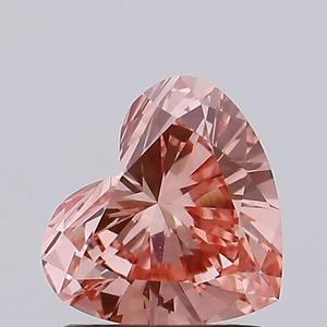 IGI Fancy Vivid <b>pink</b> <b>Heart</b> Loose Shape Lab Grown Diamonds 1.08 Carat Lab Diamond VVS2 for Engagement <b>Ring</b> or Jewelry Maki - Product Image 1